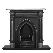 Gothic Cast Iron Combination Fireplace